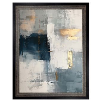 Masterpiece Touched by Blue I by Annabelle Hall Framed Canvas Wall Art