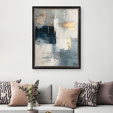 Masterpiece Touched by Blue I by Annabelle Hall Framed Canvas Wall Art