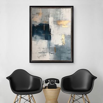 Masterpiece Touched by Blue I by Annabelle Hall Framed Canvas Wall Art