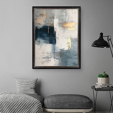 Masterpiece Touched by Blue I by Annabelle Hall Framed Canvas Wall Art
