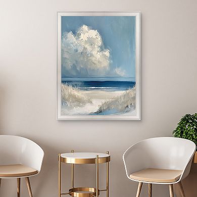 Masterpiece Dark Waters Ahead Framed Canvas Wall Art