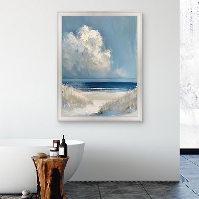 Masterpiece Dark Waters Ahead Framed Canvas Wall Art