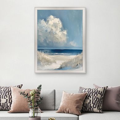 Masterpiece Dark Waters Ahead Framed Canvas Wall Art