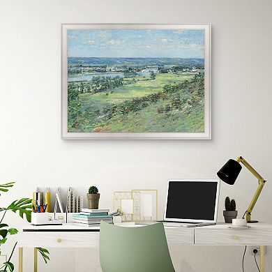 Masterpiece The Valley of the Seine Framed Canvas Wall Art