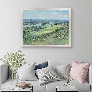 Masterpiece The Valley of the Seine Framed Canvas Wall Art