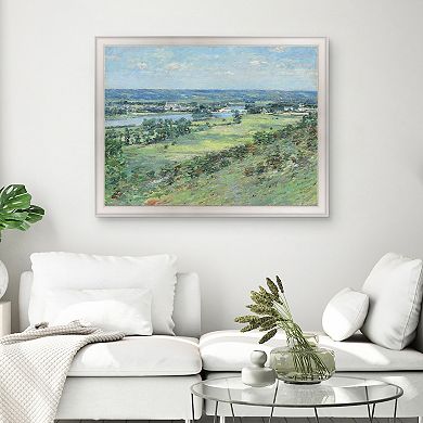 Masterpiece The Valley of the Seine Framed Canvas Wall Art