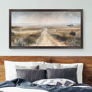 Masterpiece Dusty Trails Framed Canvas Wall Art
