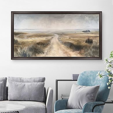 Masterpiece Dusty Trails Framed Canvas Wall Art