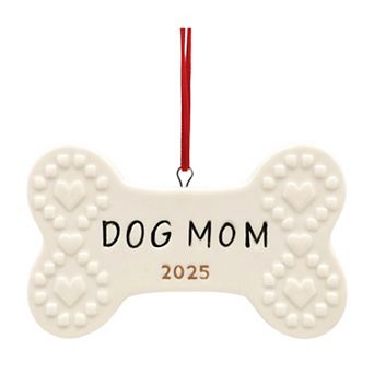 St. Nicholas Square® Dog Mom 2025 Ceramic Christmas Ornament