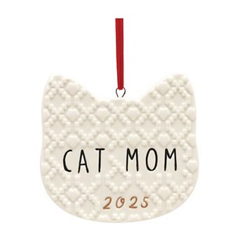 St. Nicholas Square® Cat Mom Ceramic Christmas Ornament 2025