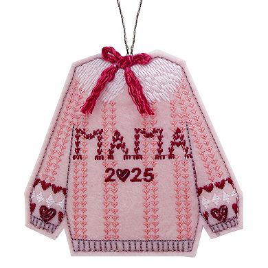 St. Nicholas Square Embroidered Sweater Christmas Ornament