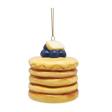 St. Nicholas Square® Ceramic Blueberry Pancakes Christmas Ornament