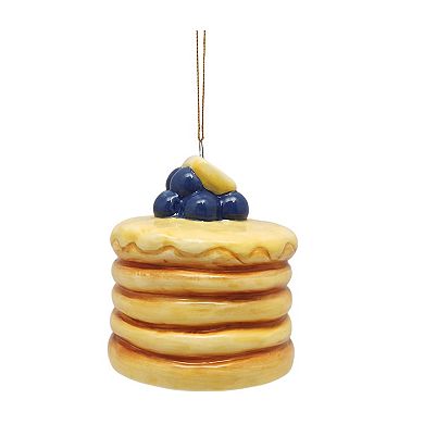 St. Nicholas Square® Ceramic Blueberry Pancakes Christmas Ornament