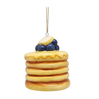 St. Nicholas Square® Ceramic Blueberry Pancakes Christmas Ornament