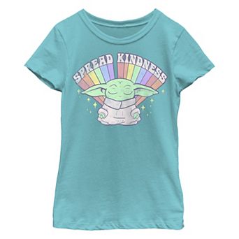 Girls 7-16 Star Wars The Mandalorian The Child Spread Kindness Graphic Tee