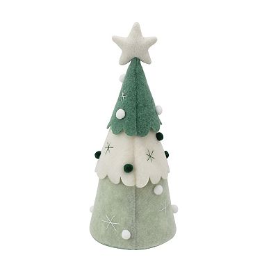 St. Nicholas Square® Felt Embroidery Tree Table Decor