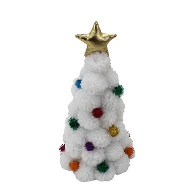 St. Nicholas Square® Plush Pom Pom Multi Tree Table Decor