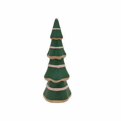 St. Nicholas Square Ceramic Tree with Bows Table Decor