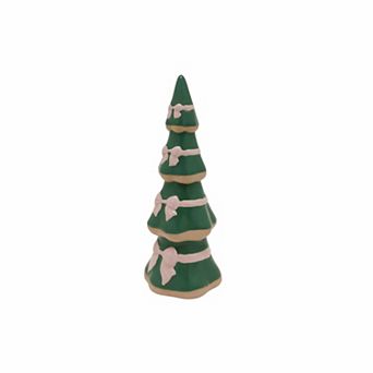 St. Nicholas Square® Ceramic Tree with Bows Table Decor