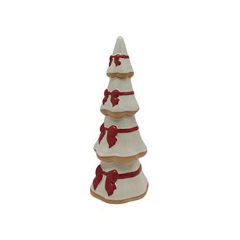 St. Nicholas Square® Ceramic Tree with Bows Table Decor