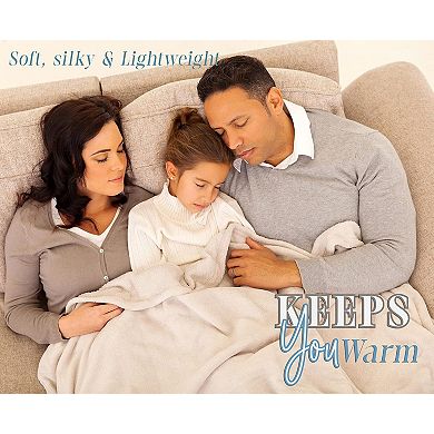 Elegant Comfort Religious Flannel Fleece Throw Blanket - Velvet Feel, 50 X 70 Inches.