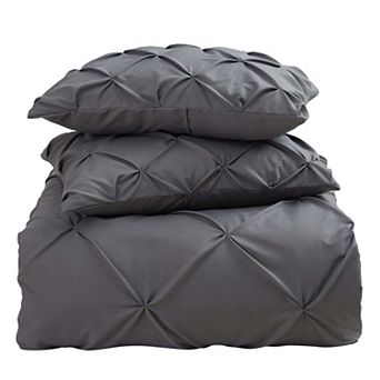 Nestl 3 pc Pinch Pleat Duvet Cover Set