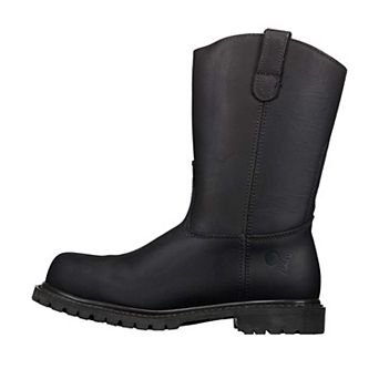 10” Wellington Steel Toe Work Boots for Men Electrical Hazard Oil and Slip Resistant