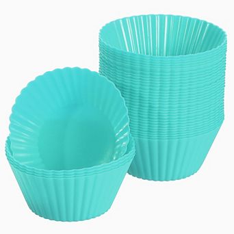 36 pc Silicone Cupcake Liners, Non-Stick Baking Cups, for Cooking Eggs, Baking Muffins