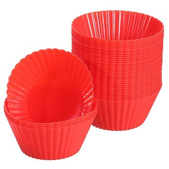 36 pc Silicone Cupcake Liners, Non-Stick Baking Cups, for Cooking Eggs, Baking Muffins