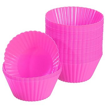 36 pc Silicone Cupcake Liners, Non-Stick Baking Cups, for Cooking Eggs, Baking Muffins