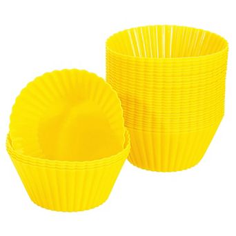 36 pc Silicone Cupcake Liners, Non-Stick Baking Cups, for Cooking Eggs, Baking Muffins