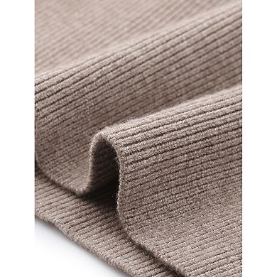 Cable Knit Sweater for Women's Crew Neck Long Sleeve Tops Knitted Crop Sweaters