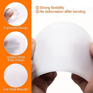 Plastic Cake Scraper Dough Cutter Tool for Cutting Baking Kitchen Daily Use, Pack of 12