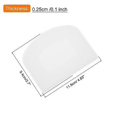 Plastic Cake Scraper Dough Cutter Tool for Cutting Baking Kitchen Daily Use, Pack of 12