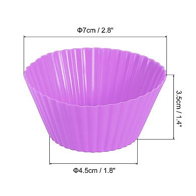 42Pcs Silicone Cupcake Liners, Non-Stick Baking Cups, for Cooking Eggs, Baking Muffins