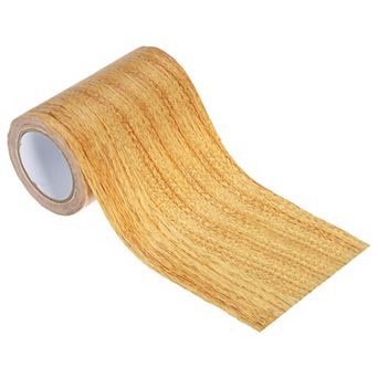Wood Grain Repair Tape 4"X15', Self Adhesive Realistic Textured Repair Tape Patch