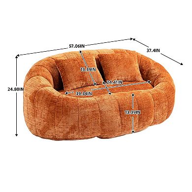 Mondawe Lazy Sofa Comfort Lounger High Back Bean Bag Chair Couch, Accent Floor Soft Lounge Chair