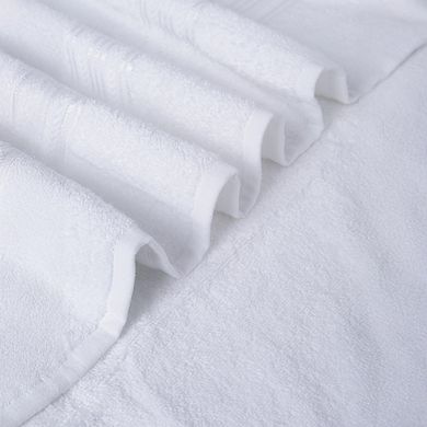 6-Piece 100% Cotton Plush Towel Set 2 Bath, 2 Hand & 2 Washcloths 650 GSM Absorbent Towels