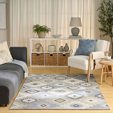 Nourison Copenhagen Modern Flatwoven Wool Indoor Area Rug