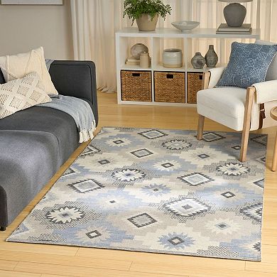 Nourison Copenhagen Modern Flatwoven Wool Indoor Area Rug