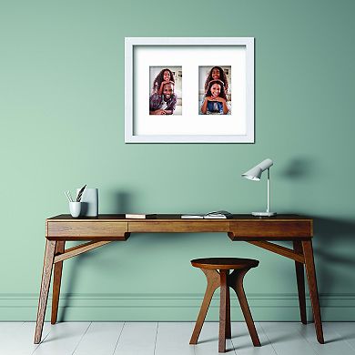 COURTSIDE MARKET Classic Hues Collection 11 x 14 Double Picture Frame