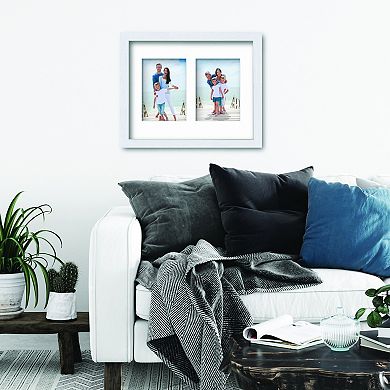 COURTSIDE MARKET Classic Hues Collection 11 x 14 Double Picture Frame