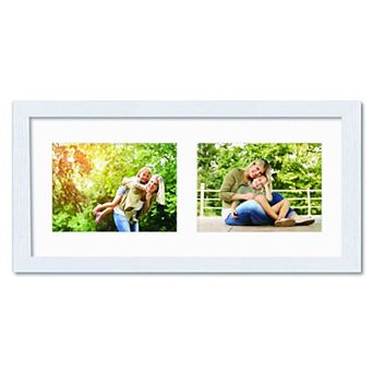 COURTSIDE MARKET Classic Hues Collection 8 x 18 Double Picture Frame