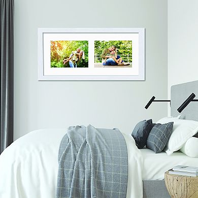 COURTSIDE MARKET Classic Hues Collection 8 x 18 Double Picture Frame