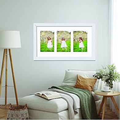 COURTSIDE MARKET Classic Hues Collection 9 x 16 Triple Photo Frame