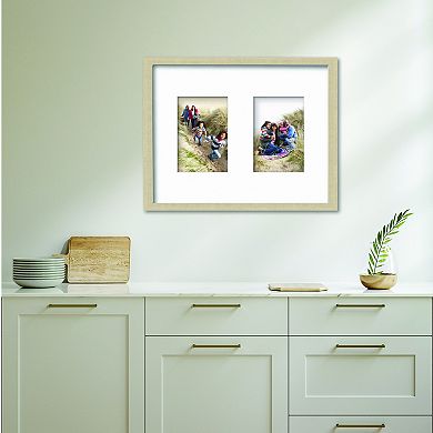 COURTSIDE MARKET Classic Hues Collection 11 x 14 Double Picture Frame