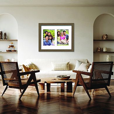 COURTSIDE MARKET Classic Hues Collection 11" x 14" Double Picture Frame