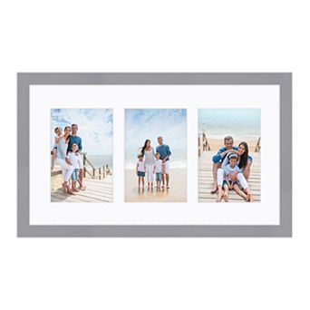 COURTSIDE MARKET Classic Hues Collection 9"" x 16" Triple Photo Frame