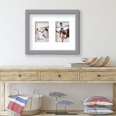 COURTSIDE MARKET Classic Hues Collection 11" x 14" Double Picture Frame