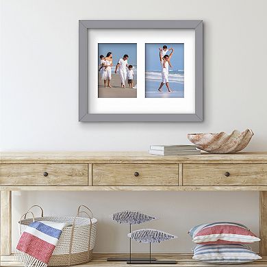 COURTSIDE MARKET Classic Hues Collection 11" x 14" Double Picture Frame